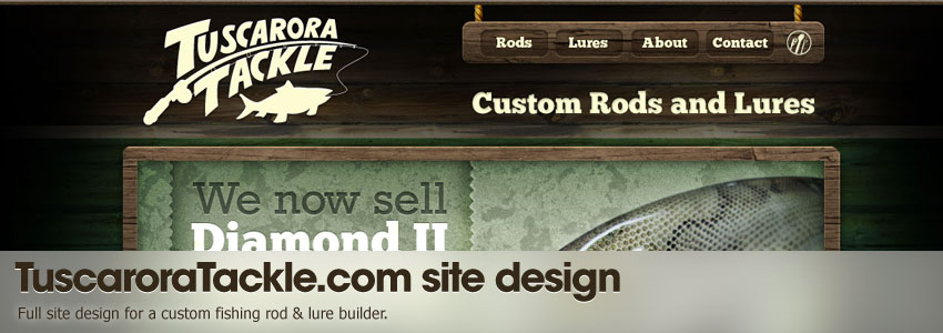 Web Work - Image of Tuscarora Tackle site build